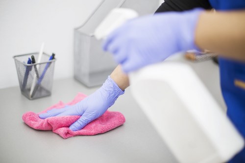 Commercial cleaning for offices and business premises in E2
