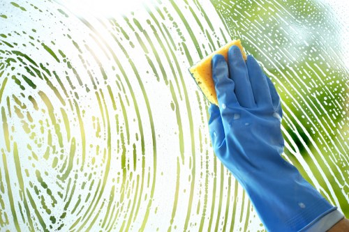 Carpet cleaning team using eco-friendly recycling practices in E2