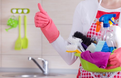 Regular office cleaning service for a modern E2 workspace