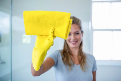 Post-construction cleaning in an E2 flat with careful dust removal