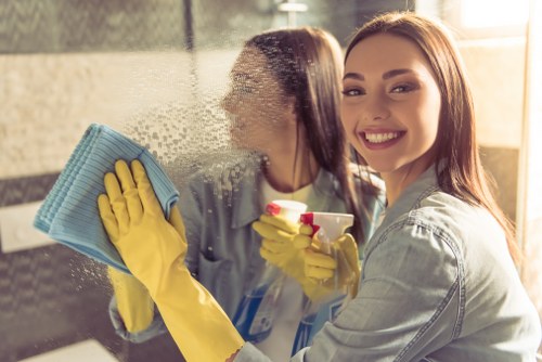 Local cleaning team preparing a flat clean in Bethnal Green and nearby E2